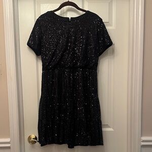 Black Sequin New York & Company Mini Dress